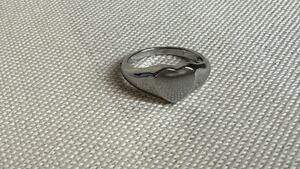 Shashi Heart Silver Tone Ring Size 6 New